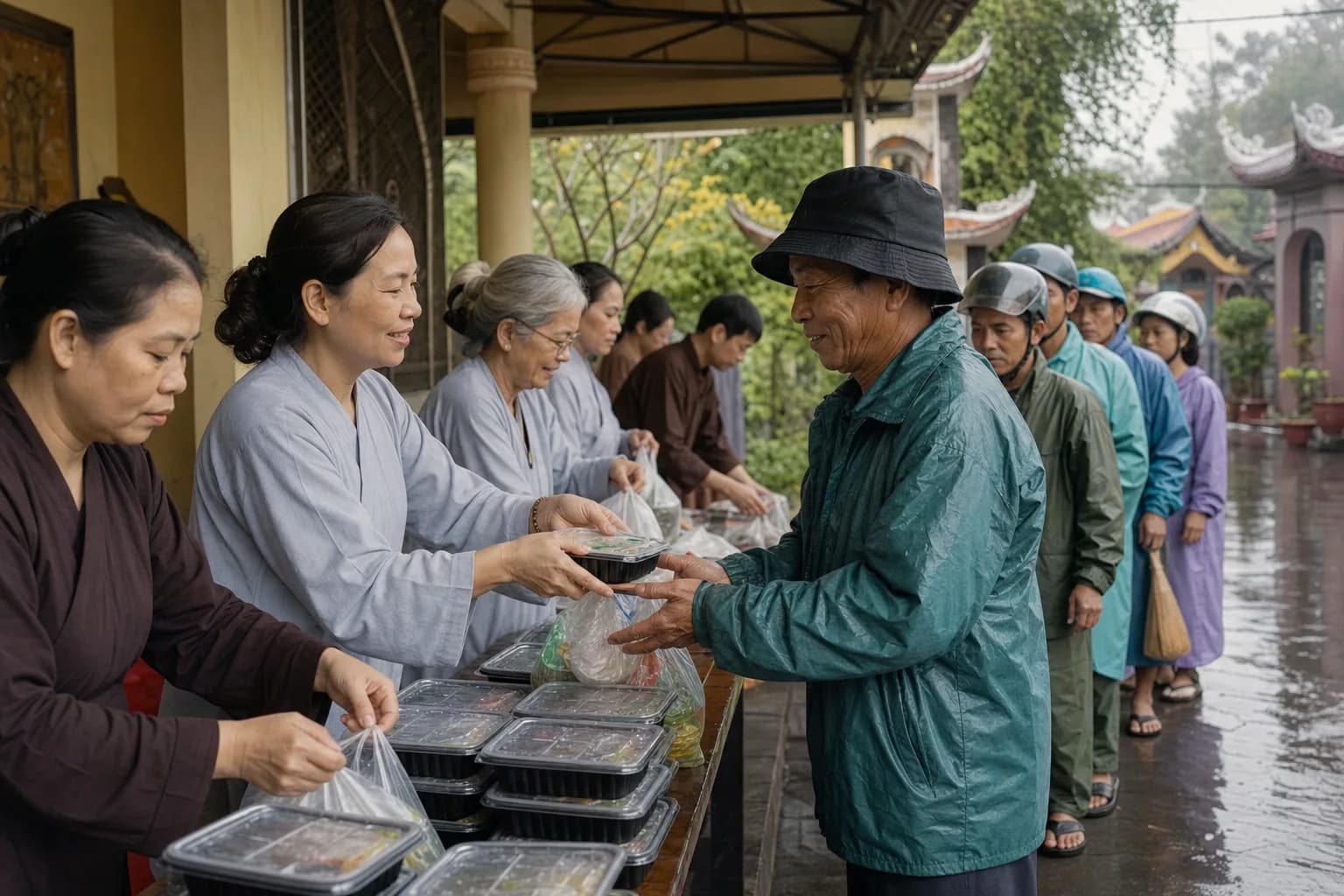Bếp ấm ngày mưa
